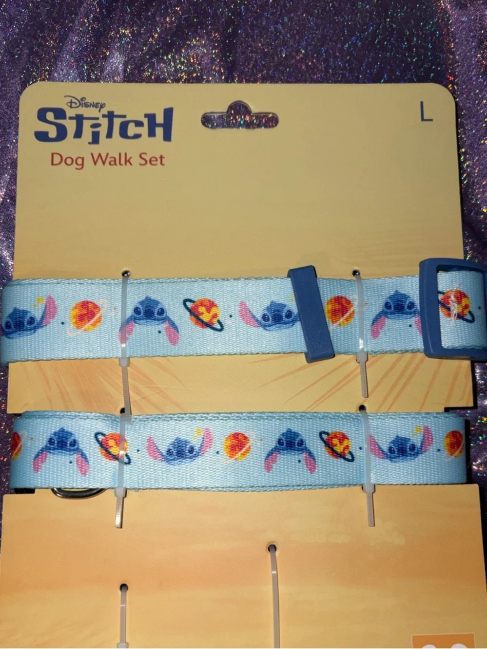 Disney Stitch Dog Collar Set